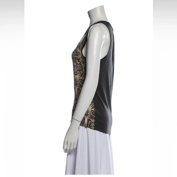 M Missoni Tank Top Silk front Moral/Elastine/Wool Black EUC XS - Picture 2 of 9